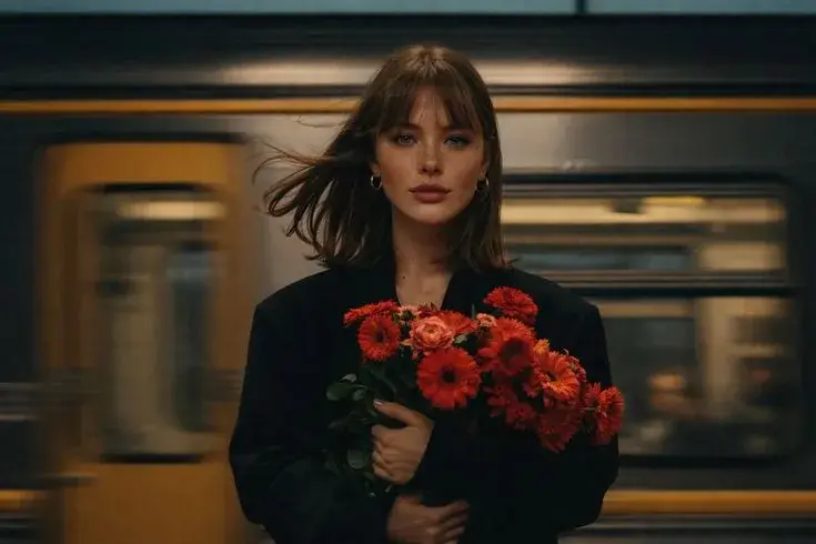 Red Flowers, Moving City 🌹🚇