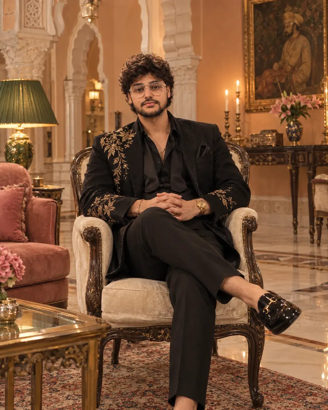 Regal Portrait In An Ornate Palace.