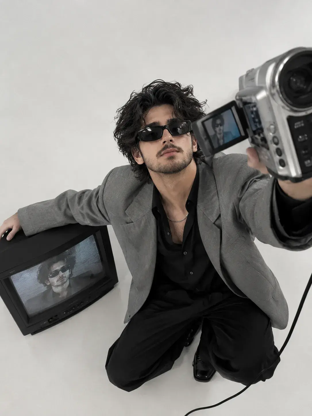 Retro Camcorder Studio Portrait