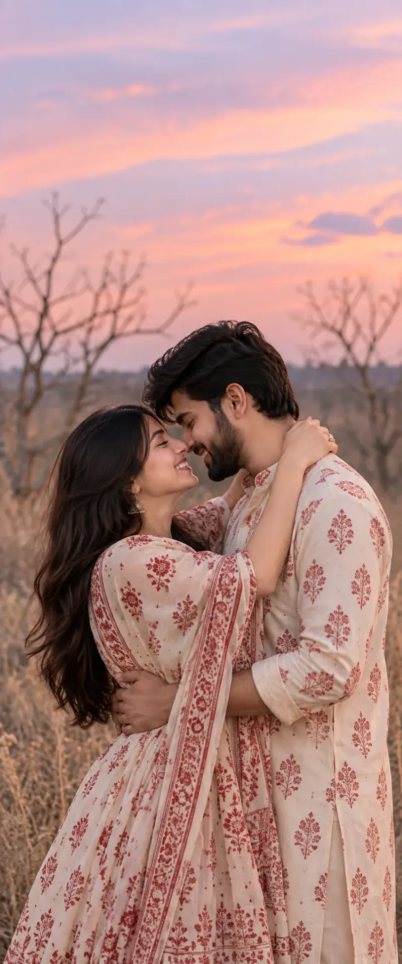 Romantic Couple Photoshoot Ideas | Dreamy Sunset Pre-Wedding Photography