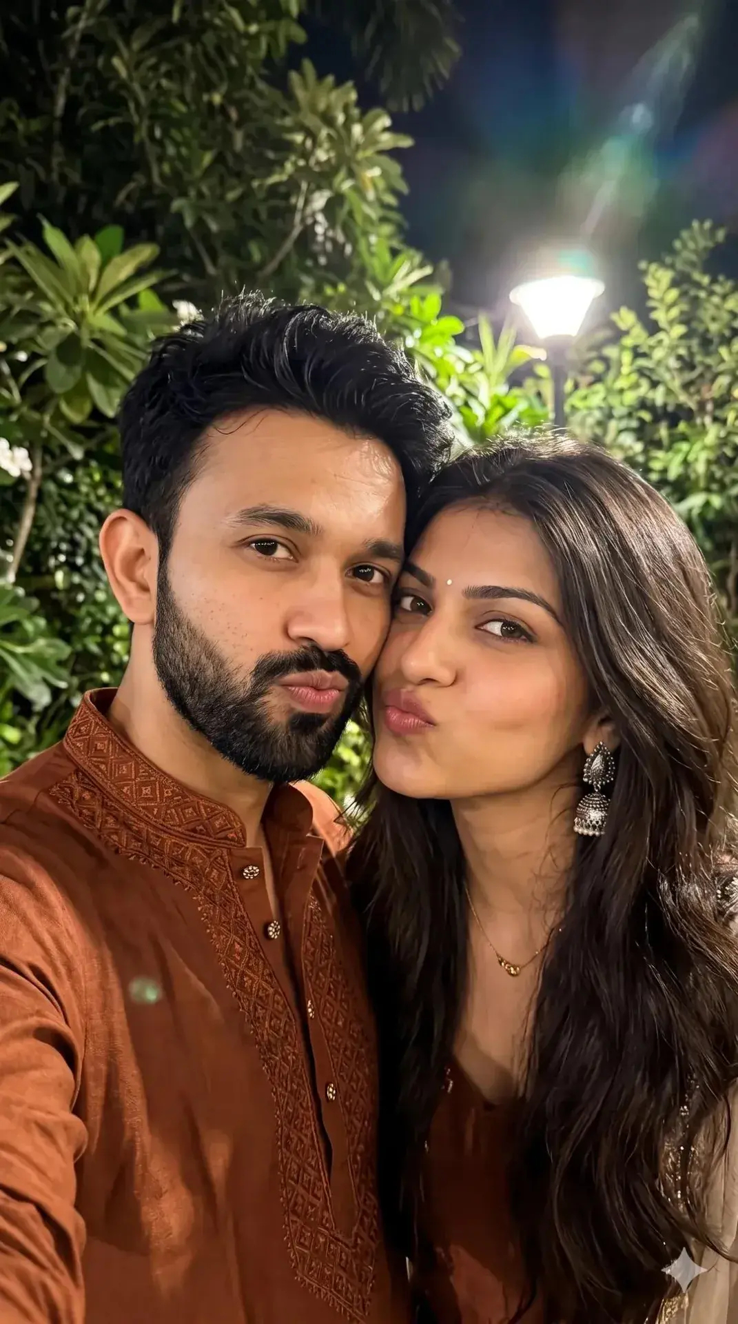 Romantic Indian Couple Selfie — 4K, Vertical 9:16