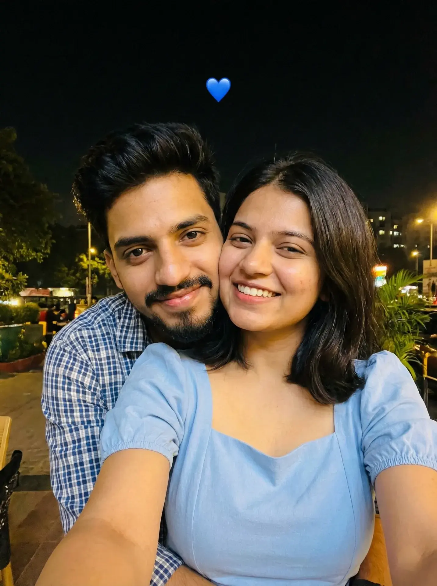 Romantic Night Couple Selfie | Cute Love Moments