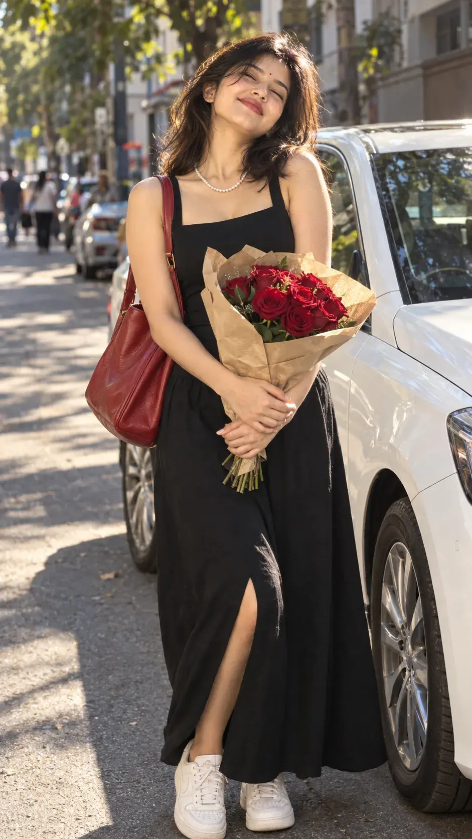 🌹🖤 “Roses, Sunshine & Her Little World” 🖤🌹 ✨🌷 A Beautiful Soul Wrapped In Sunshine ☀️💐 🤍🥀 Elegance In Black, Rom