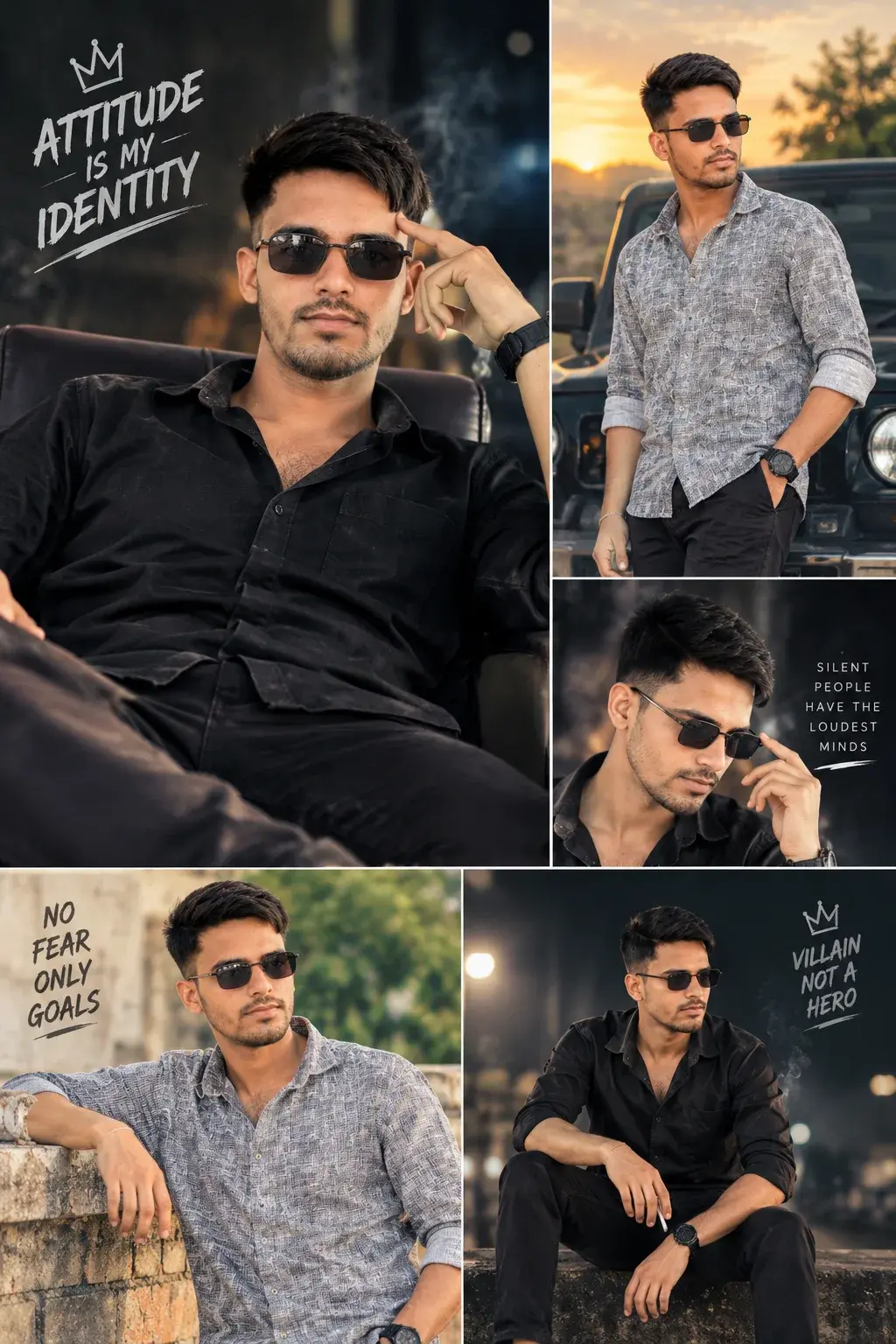 😎🔥 Royal Attitude Photo Editing | Killer Look 👑🖤