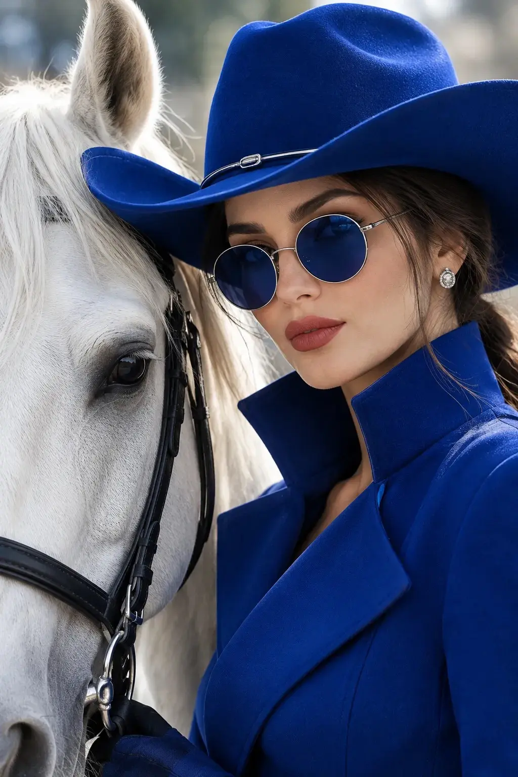 Royal Blue Cowgirl Elegance