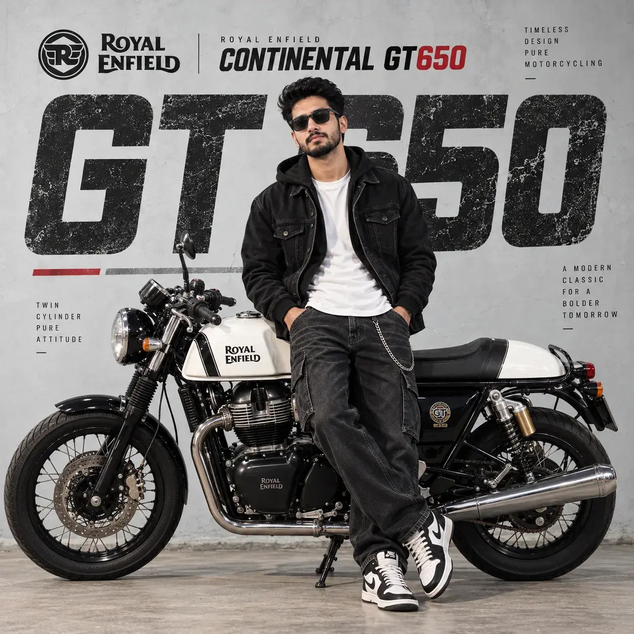 Royal Enfield Continental Gt650 Fashion Shot