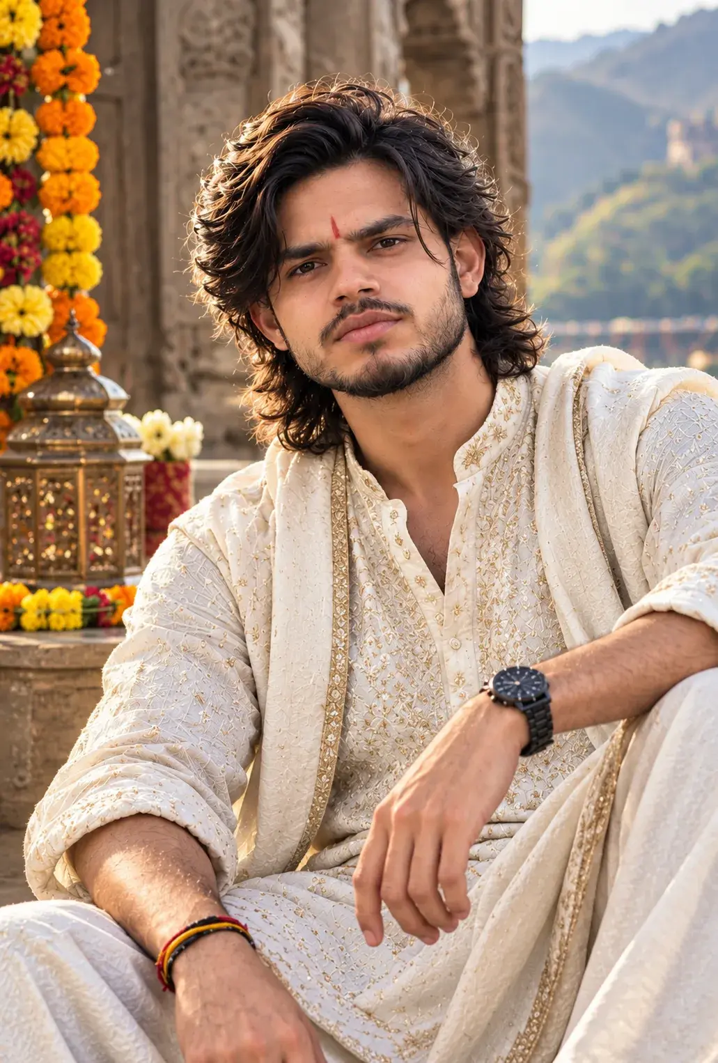Royal Serenity — Golden Hour Maharaja Portrait