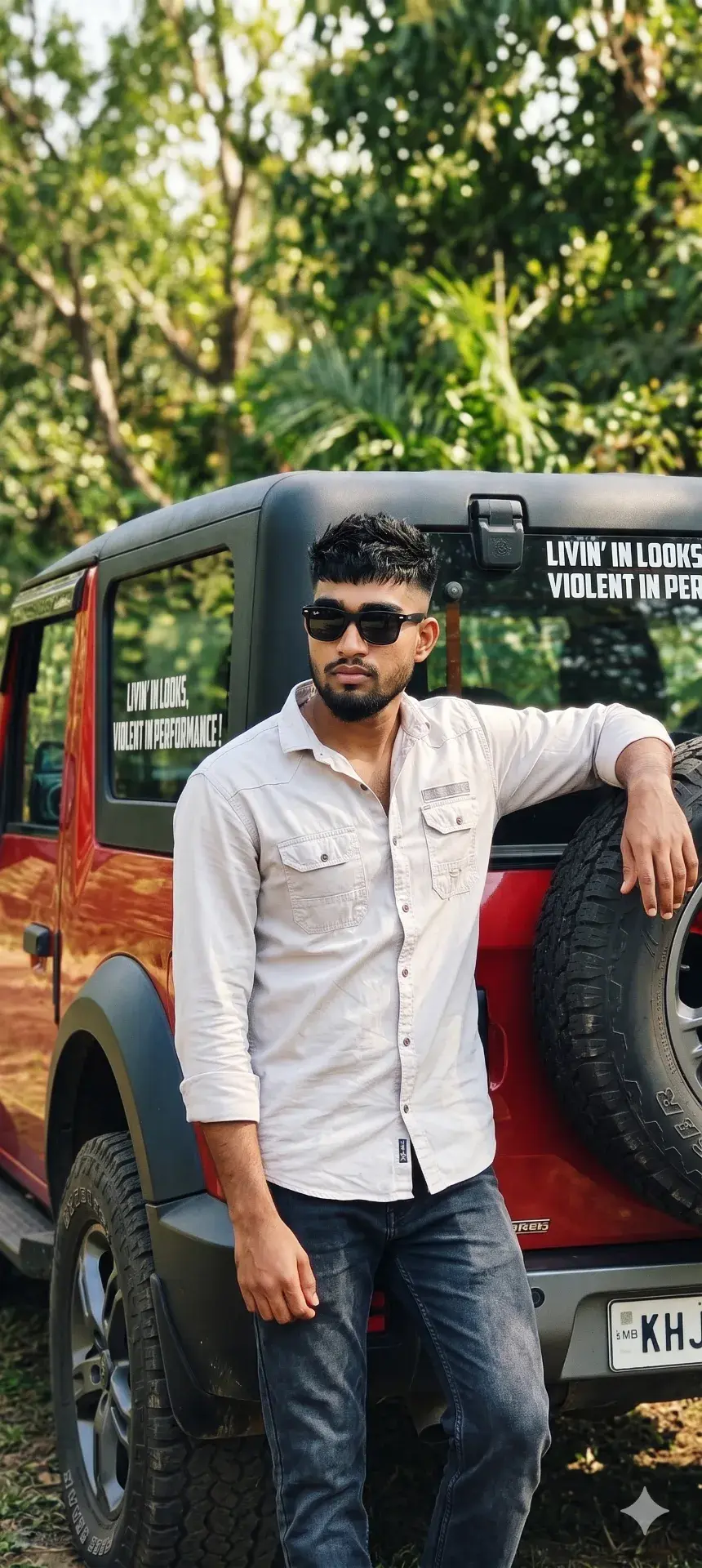 Rugged Adventure: Cinematic Off-Road Portrait