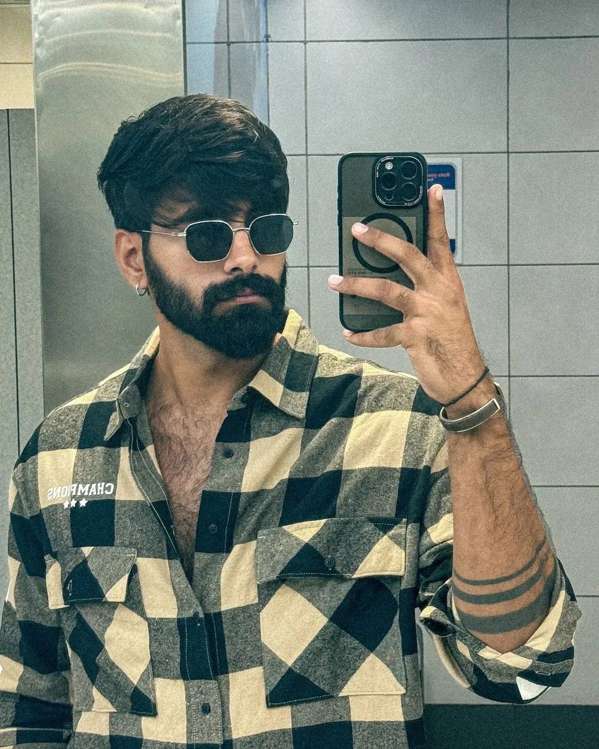 “Rugged Charm – The Mirror Selfie”