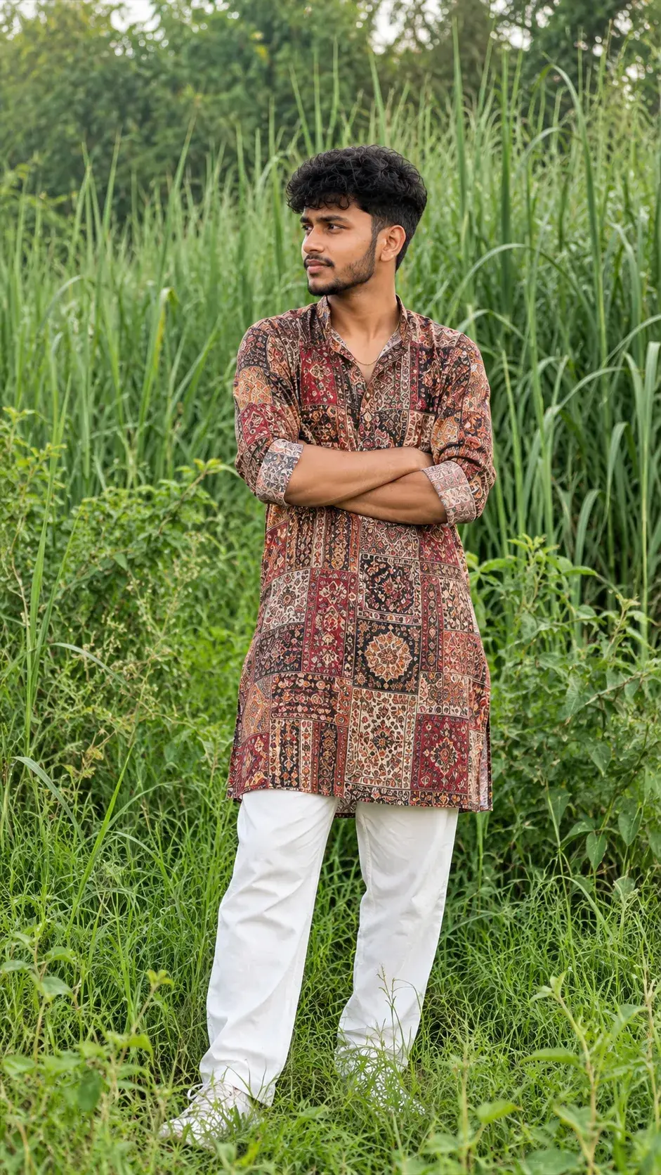 Rustic Greenery Editorial Portrait