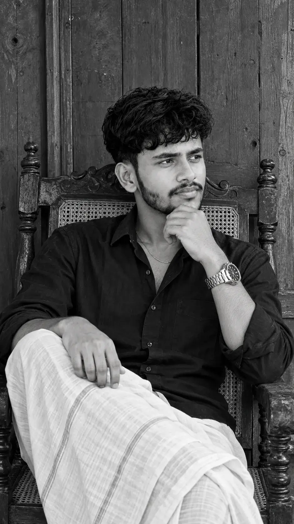 Rustic Monochrome Portrait