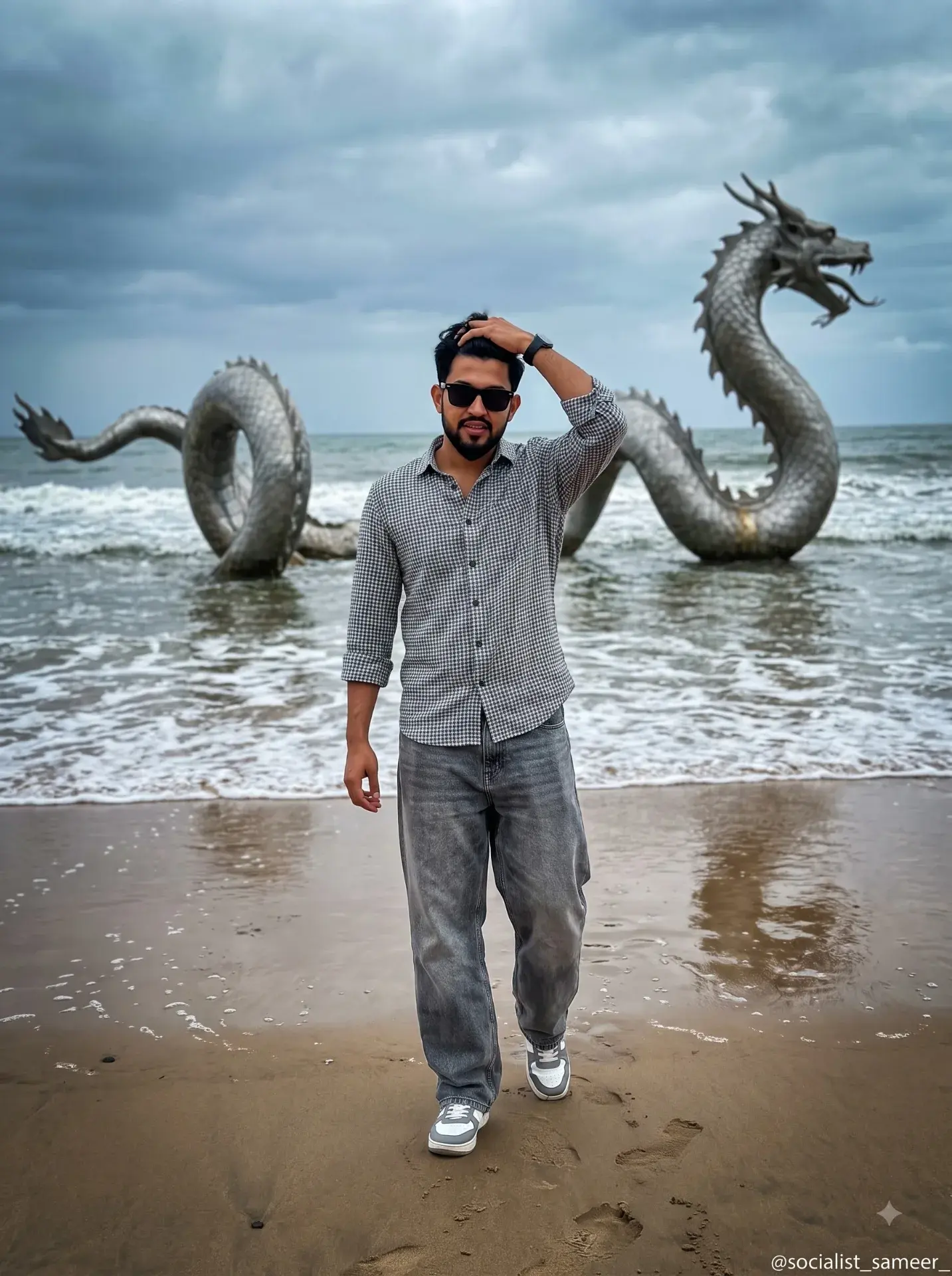 Sea Beach With Dragon