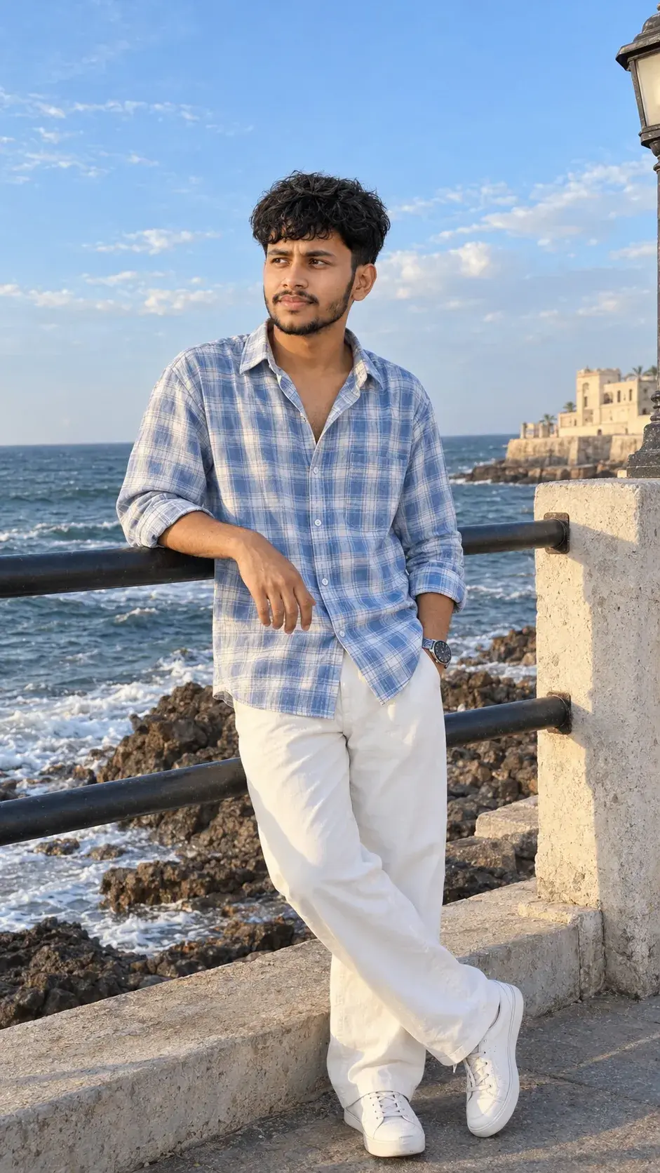 Seaside Golden Hour Portrait —