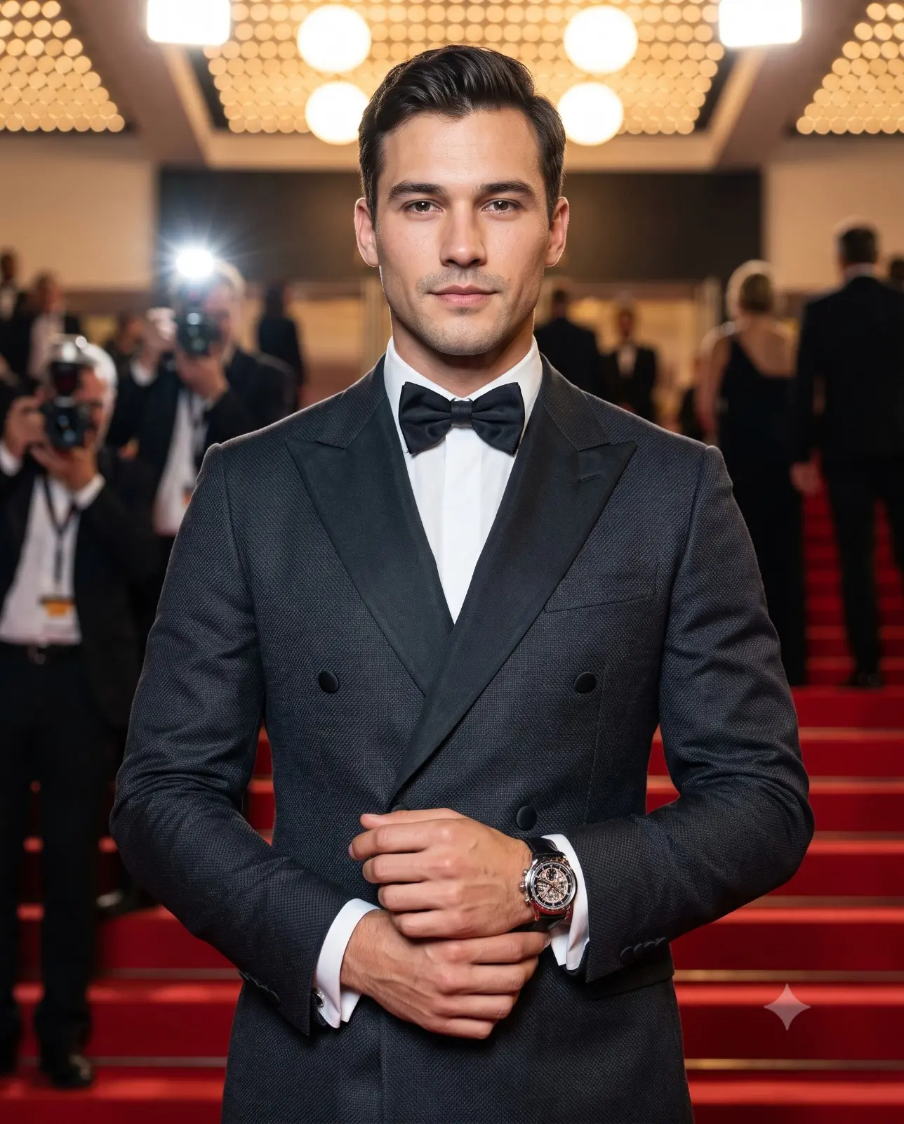 Sharp Tuxedo Red Carpet Glamour