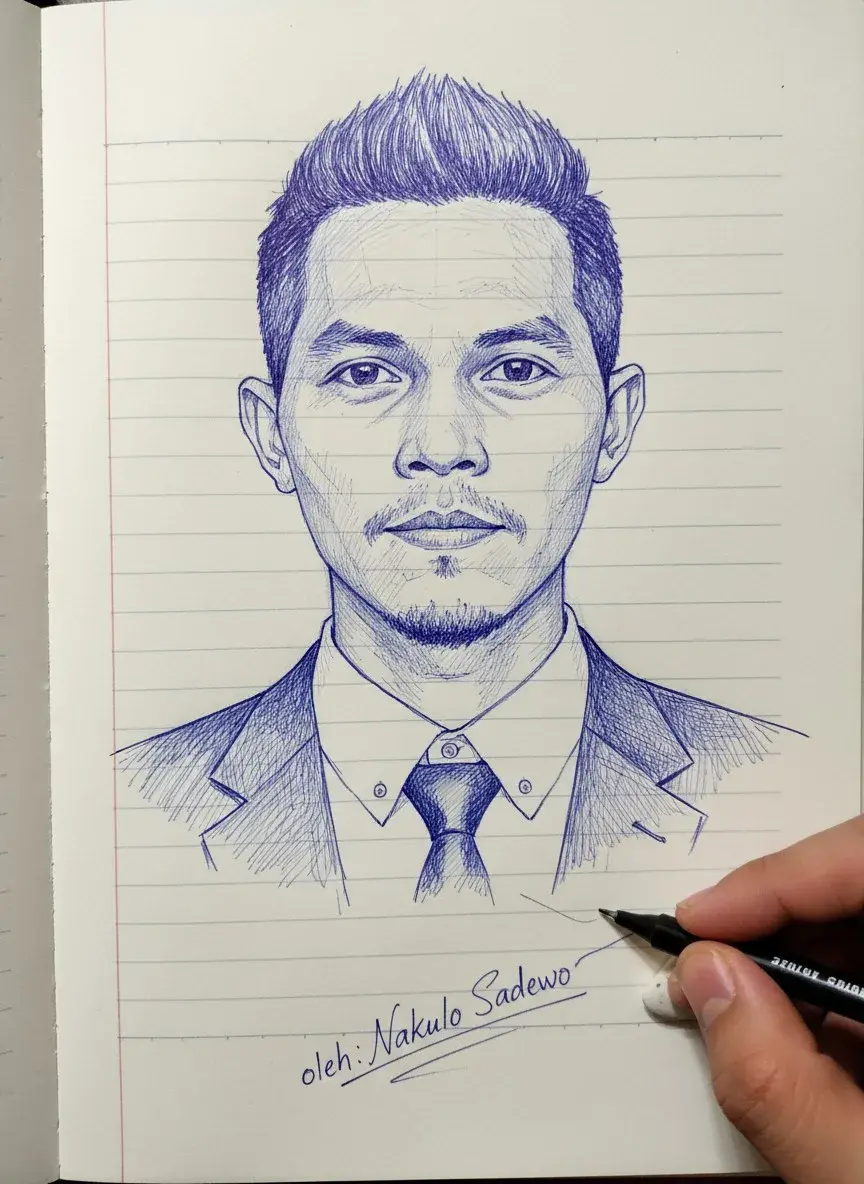 Sketch Cartoon AI Photo Prompt For Boys