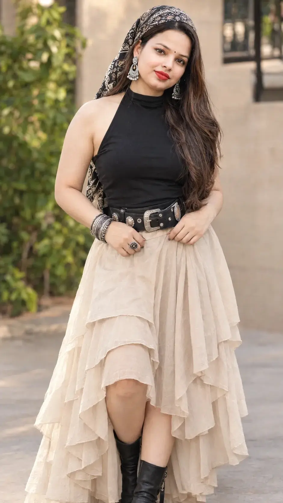 Skirt And Headscarf