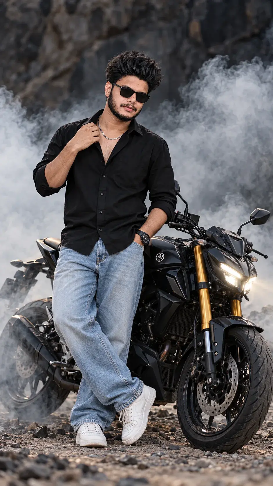 Smoke & Thunder 🏍️ The Dark Rider ⚡ Born To Ride • Built To Rule ⚡ 🏍️ ⚡ 🔥 🖤