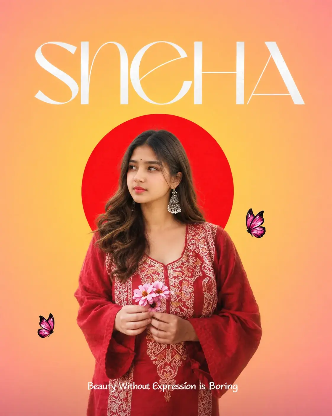 Sneha – Beauty Without Expression Is Boring
