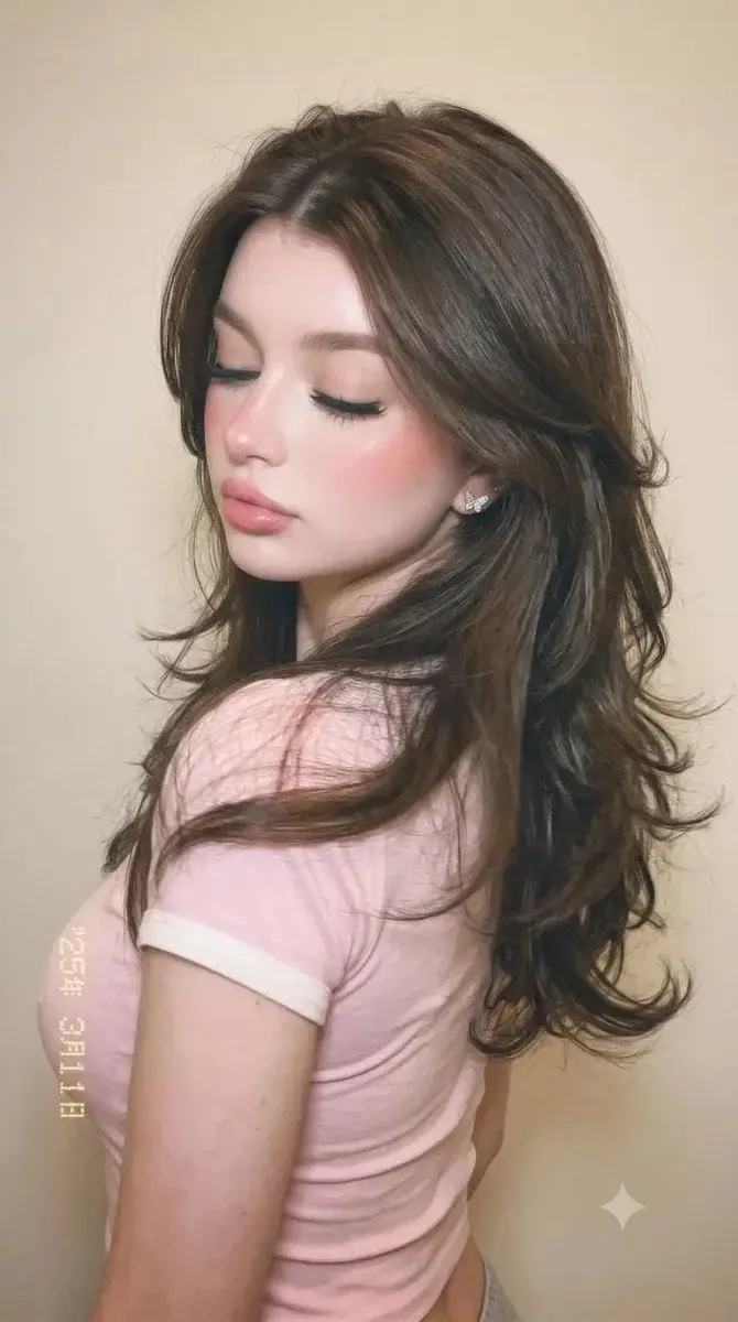 Soft Pink Indoor Portrait