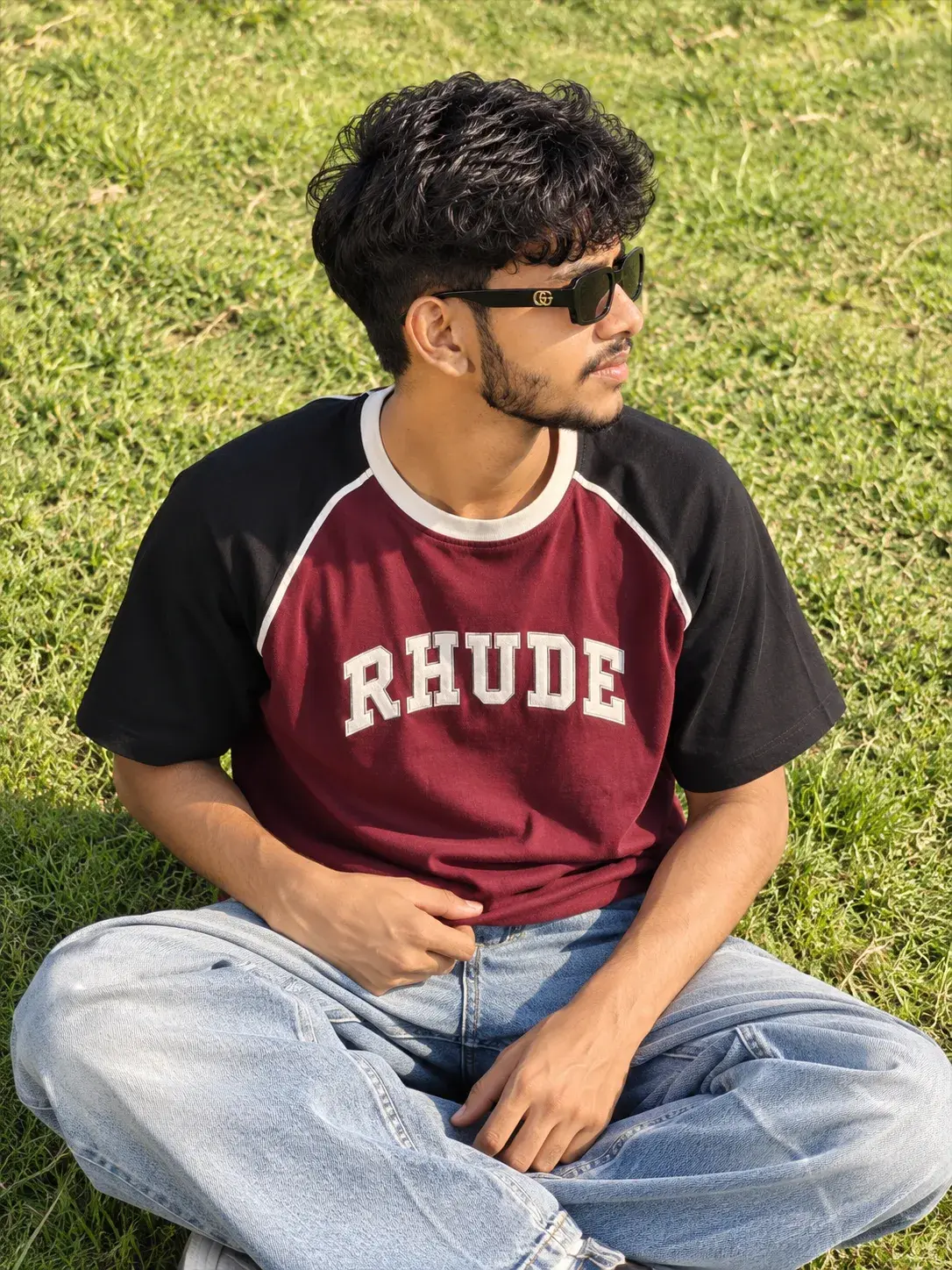 Sunlit Streetwear Portrait