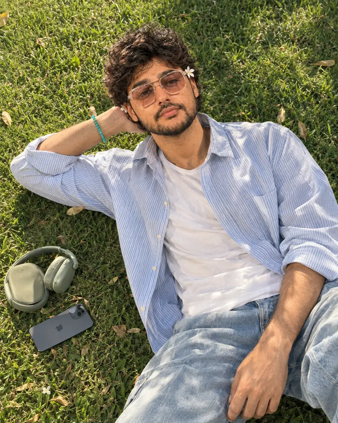 Sunny Park Relaxation Portrait.