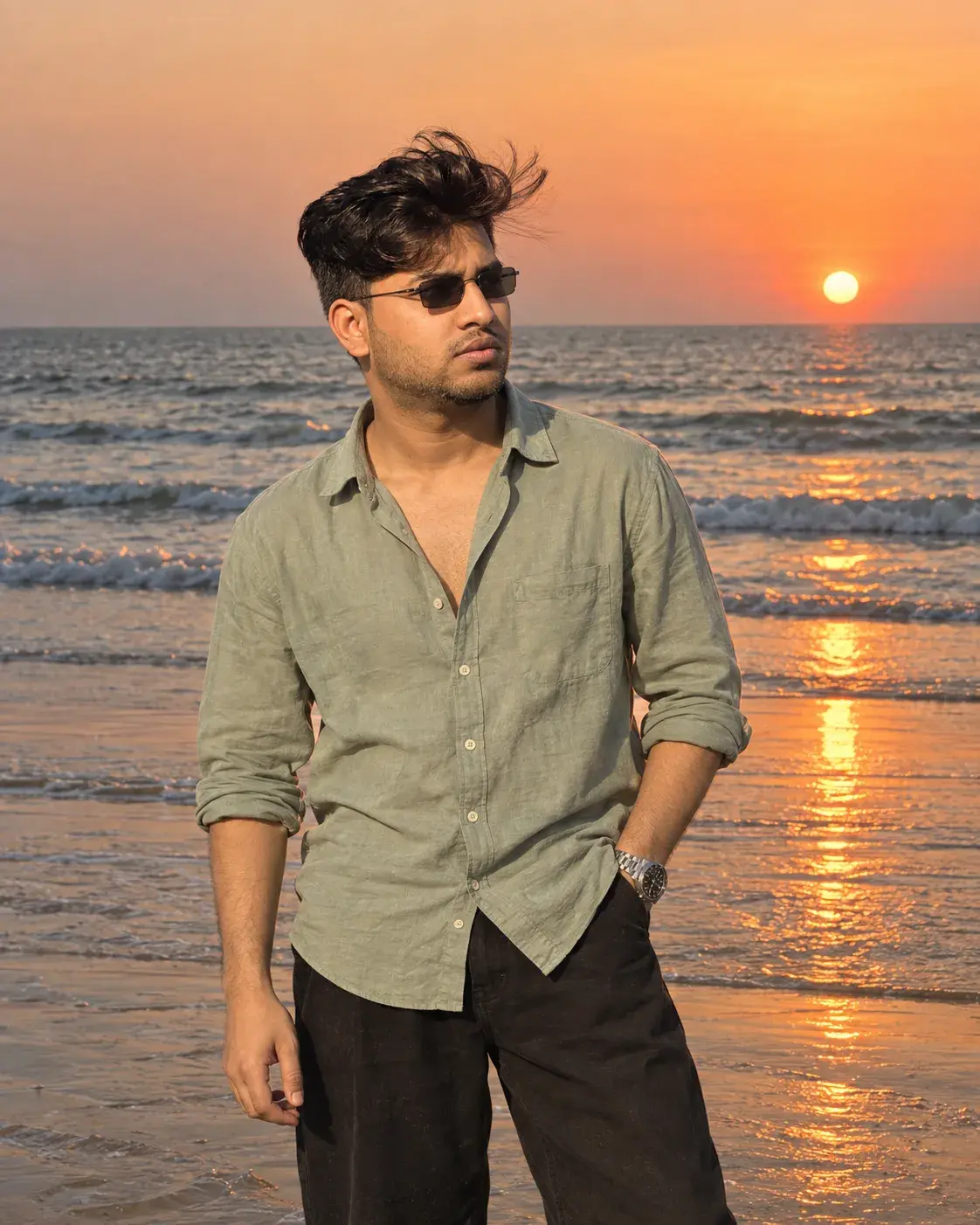Sunset By The Sea