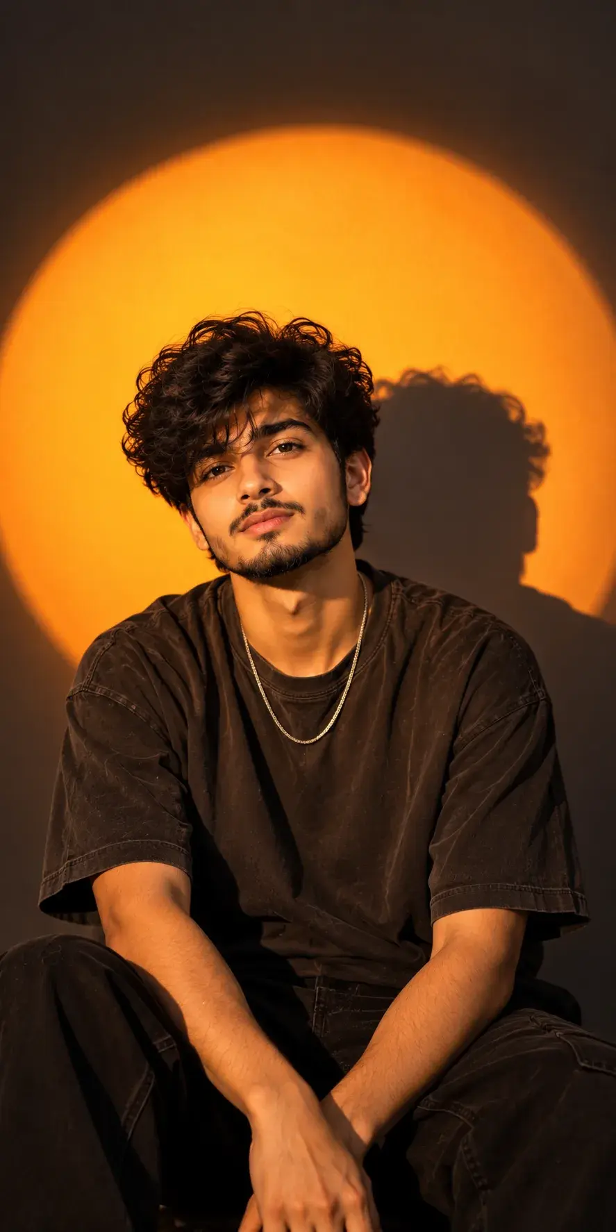 Sunset Lamp Photography 🔥 | AI Boy Portrait Editing Prompt 2026 🧡