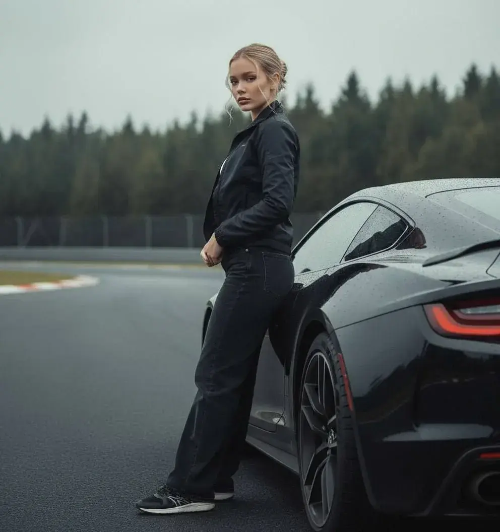 Super Car With Model