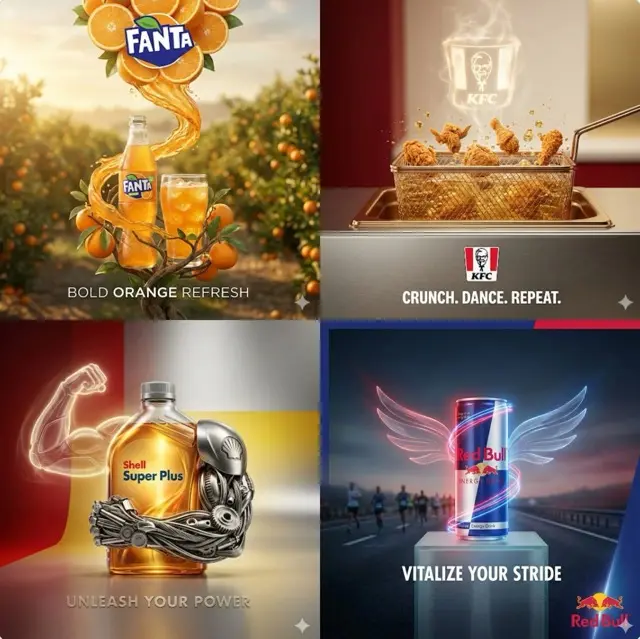 Surreal Product Advertisement With Brand Identity