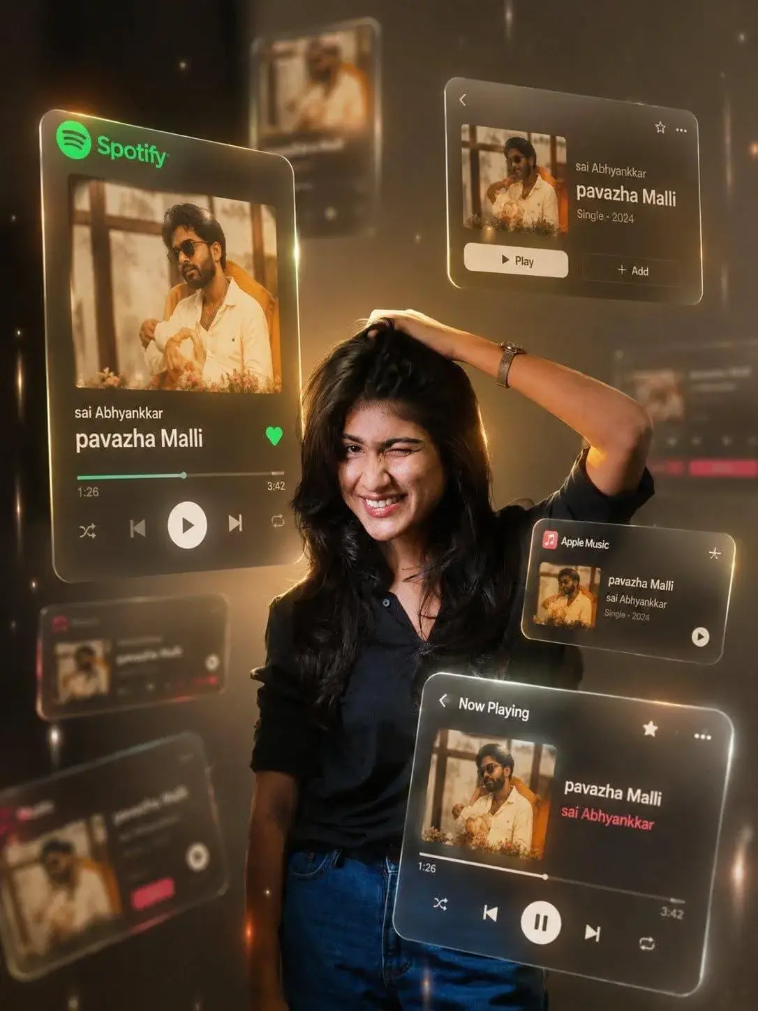 Surrounded By Rhythm: Holographic Music Interface Portrait