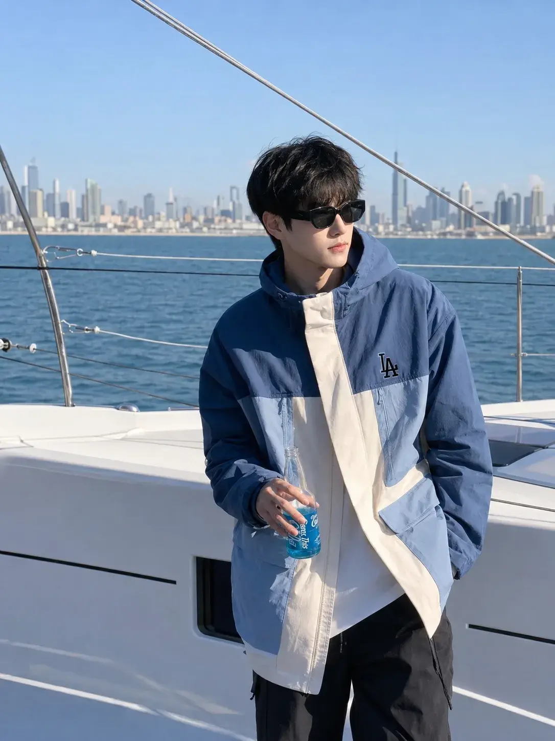 The Azure Wanderer — A Luxury Travel Portrait.