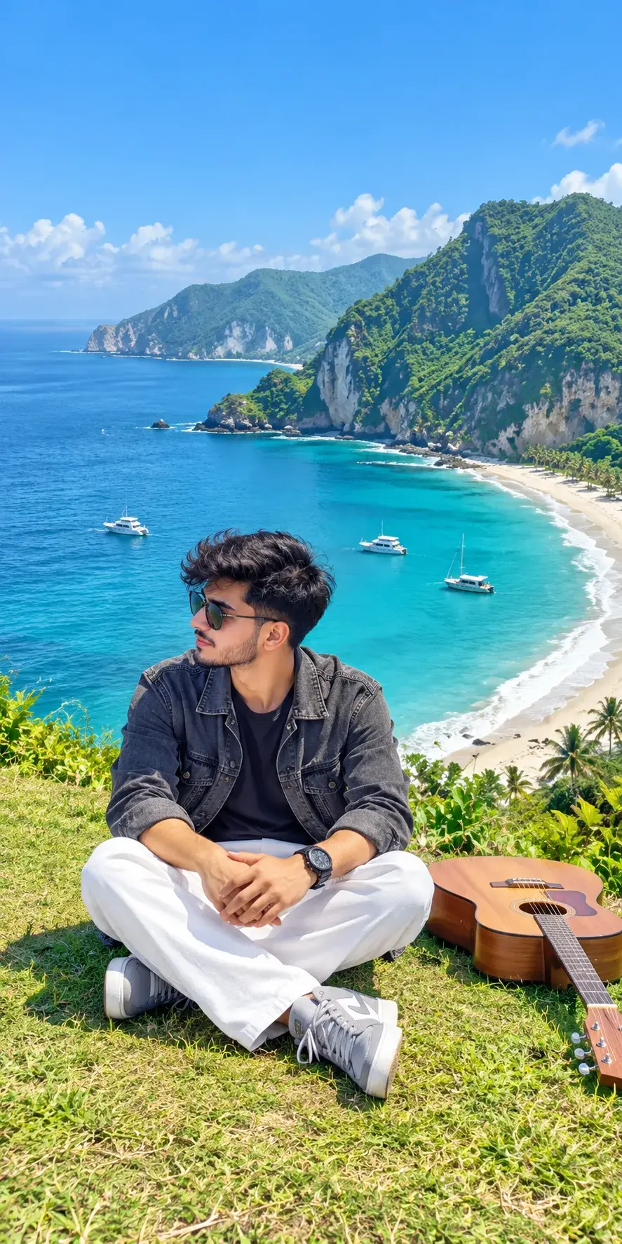 Tropical Paradise Vibes | Aesthetic Travel Photography With Guitar