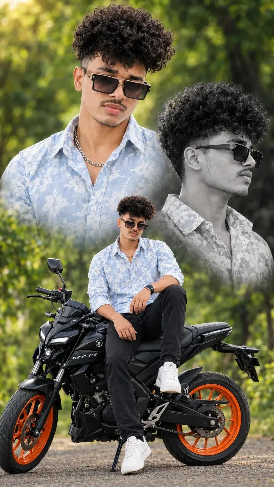 Ultra Realistic Bike Boy Photography