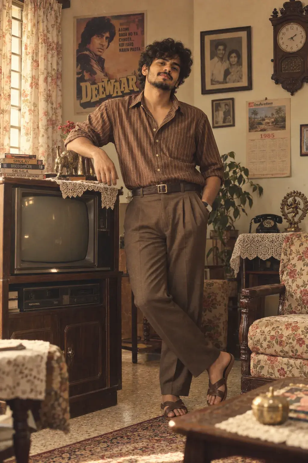 Ultra Realistic Cinematic 1980 Portrait