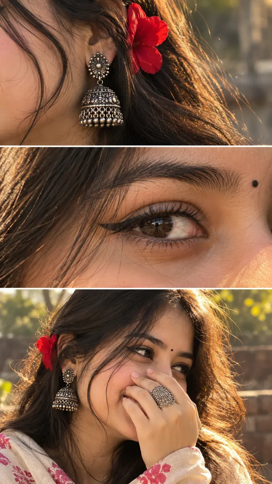 Ultra Realistic Cinematic 3 Panel Portrait