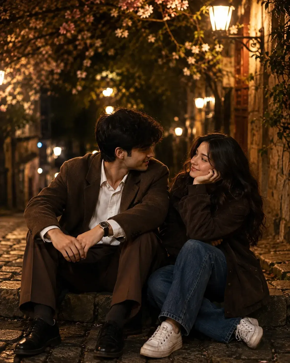 Ultra Realistic Cinematic Evening Scene Portrait With Your Girlfriend