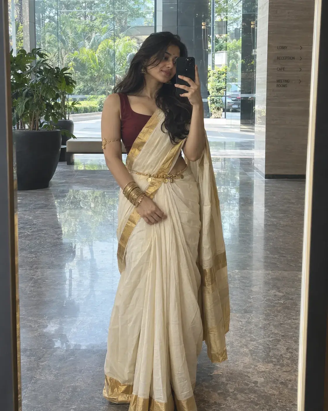 Ultra Realistic Cinematic Full Length Mirror Selfie Of A Young Woman