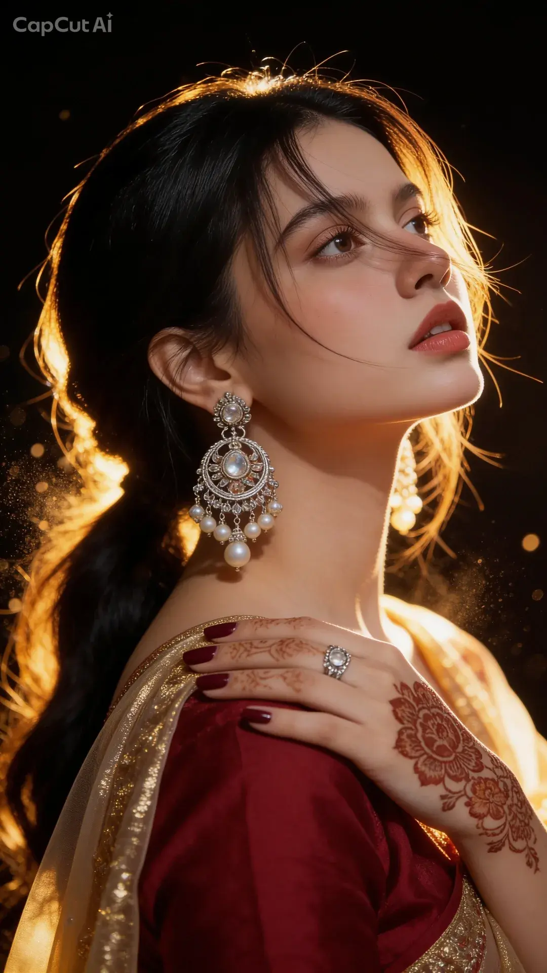 Ultra-Realistic Cinematic Indian Bridal Portrait, 8K HD