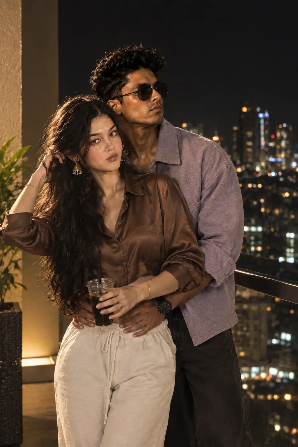 Ultra Realistic Cinematic Nighttime Couple Portrait