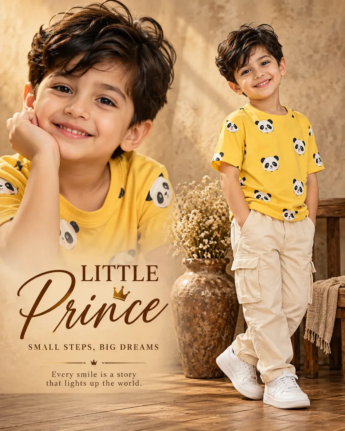 Ultra Realistic Cinematic Portrait Of A Little Baby Boy