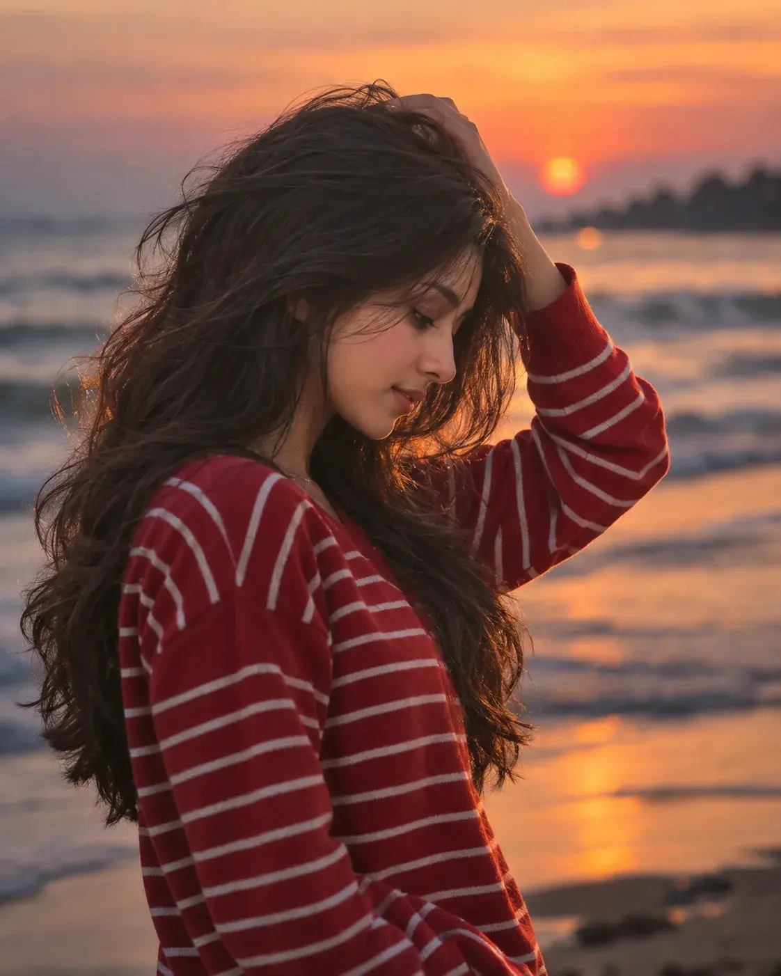 Ultra Realistic Cinematic Portrait Of A Young Girl