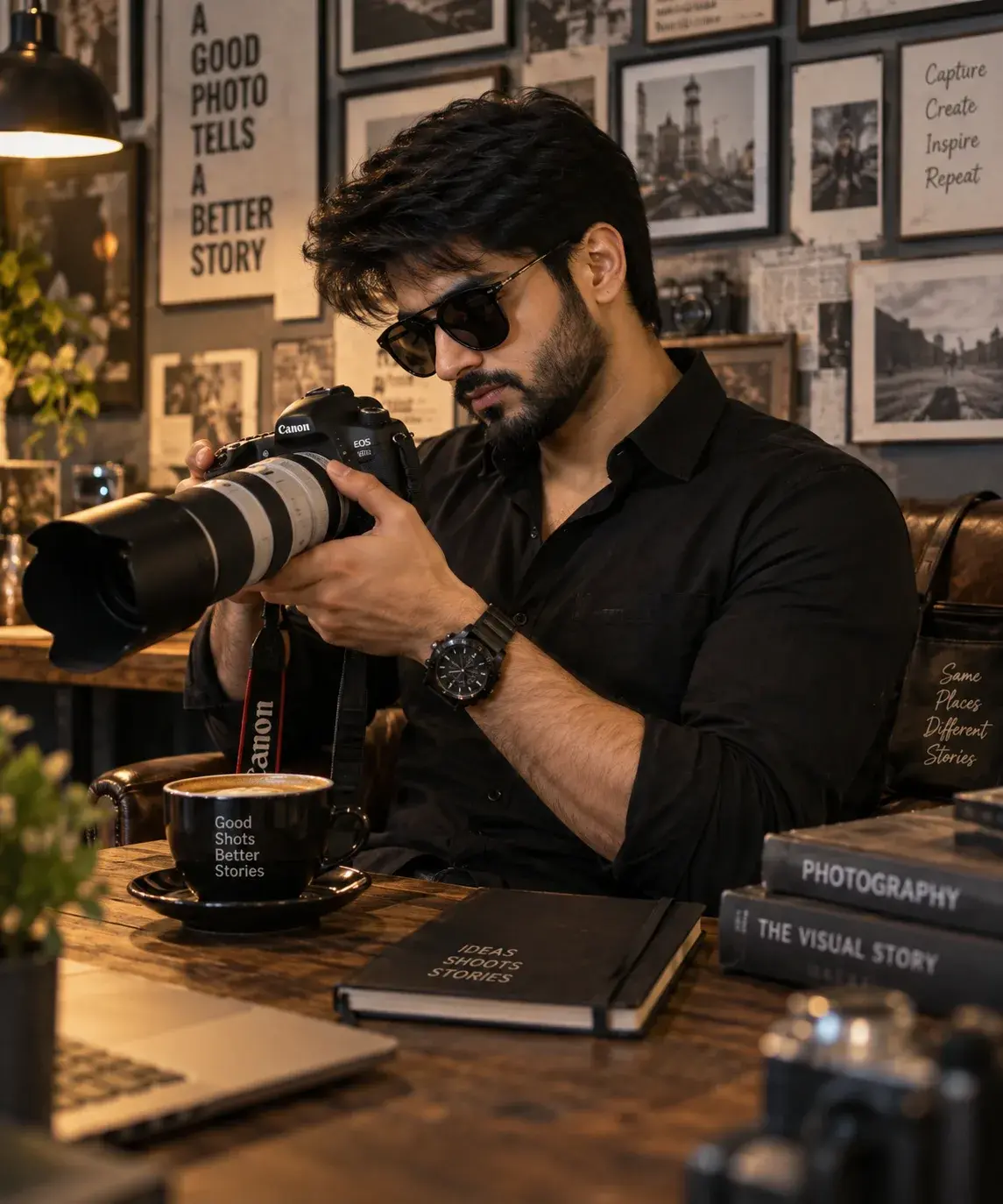 Ultra Realistic Cinematic Portrait Of A Young Man With DSLR