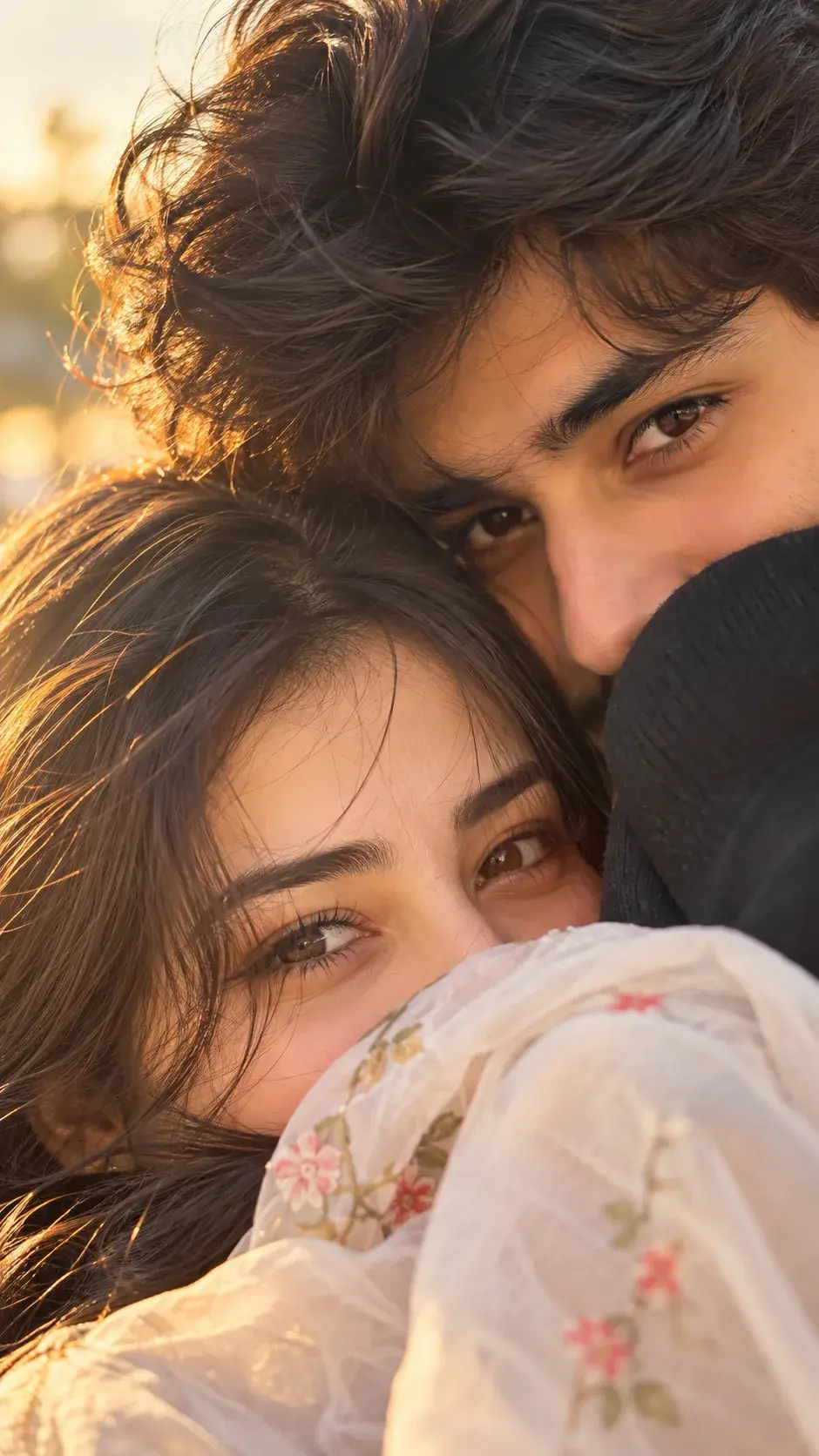 Ultra Realistic Close Up Couple Portrait