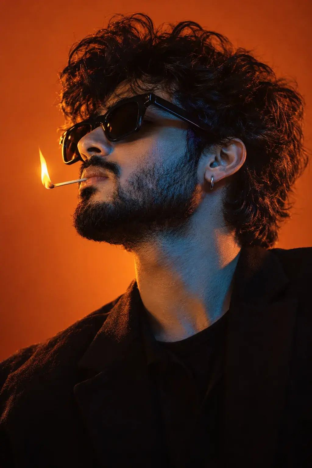 Ultra Realistic Close Up Profile Photo Of A Stylish Man