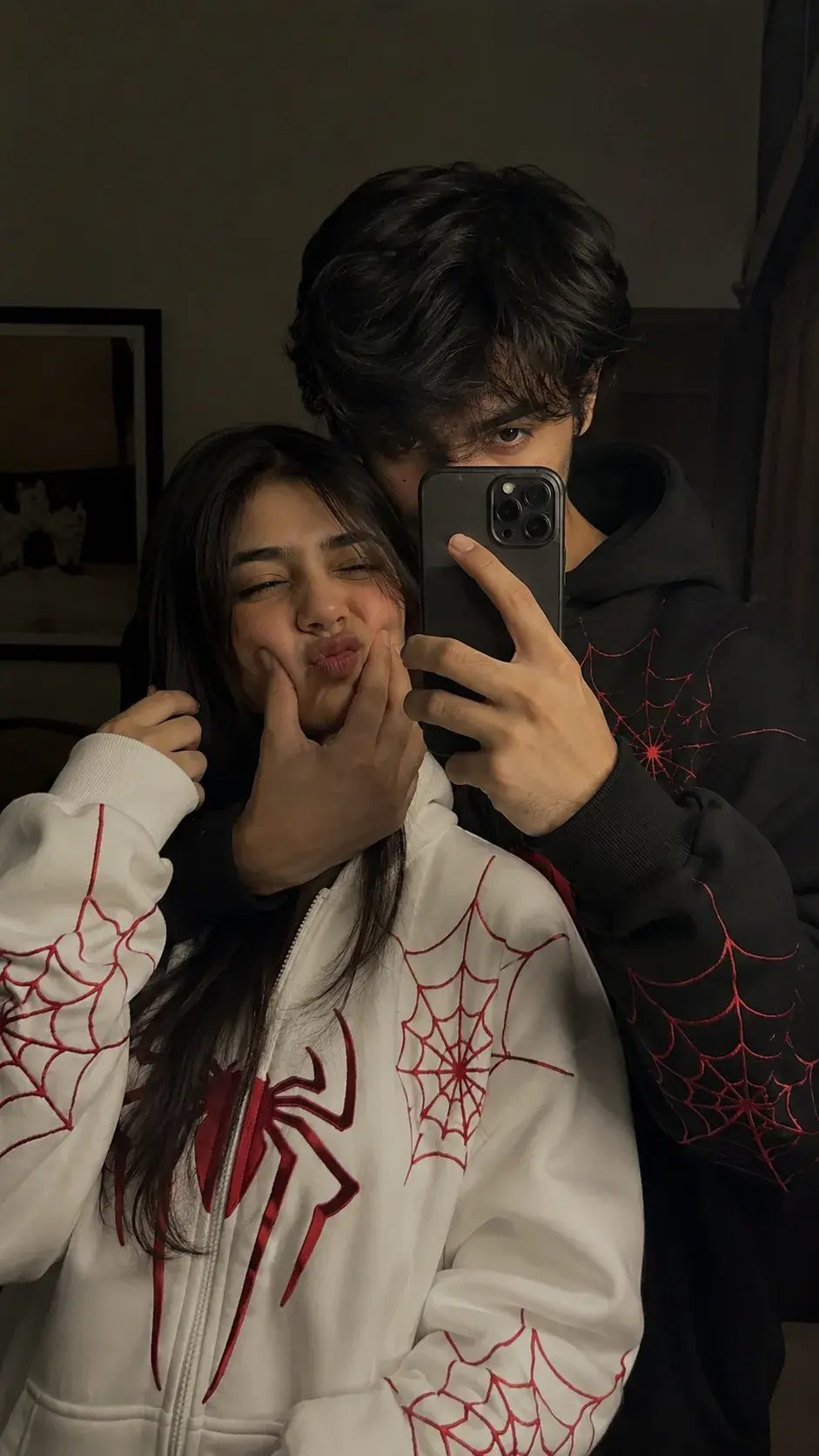 Ultra Realistic Couple Mirror Selfie