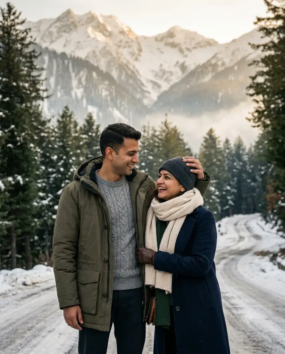 Ultra-Realistic Gen Z Couple Shoot In Kashmir