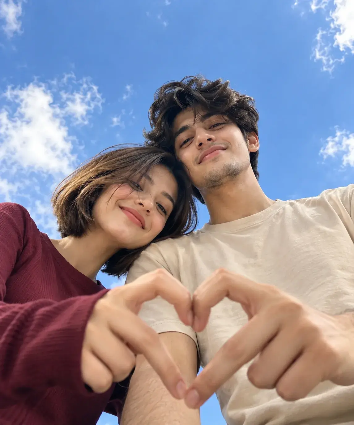 Ultra Realistic Low Angle Couple Portrait