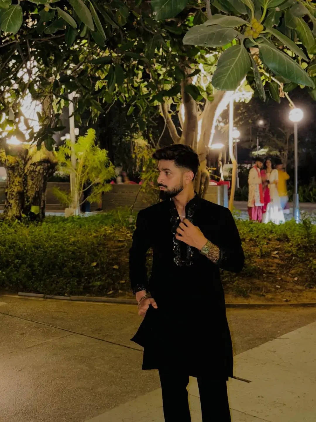 Ultra-Realistic Nighttime Men's Fashion Portrait — 4K, Vertical 2:3