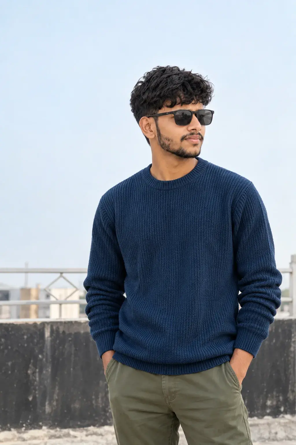 Ultra-Realistic Rooftop Portrait