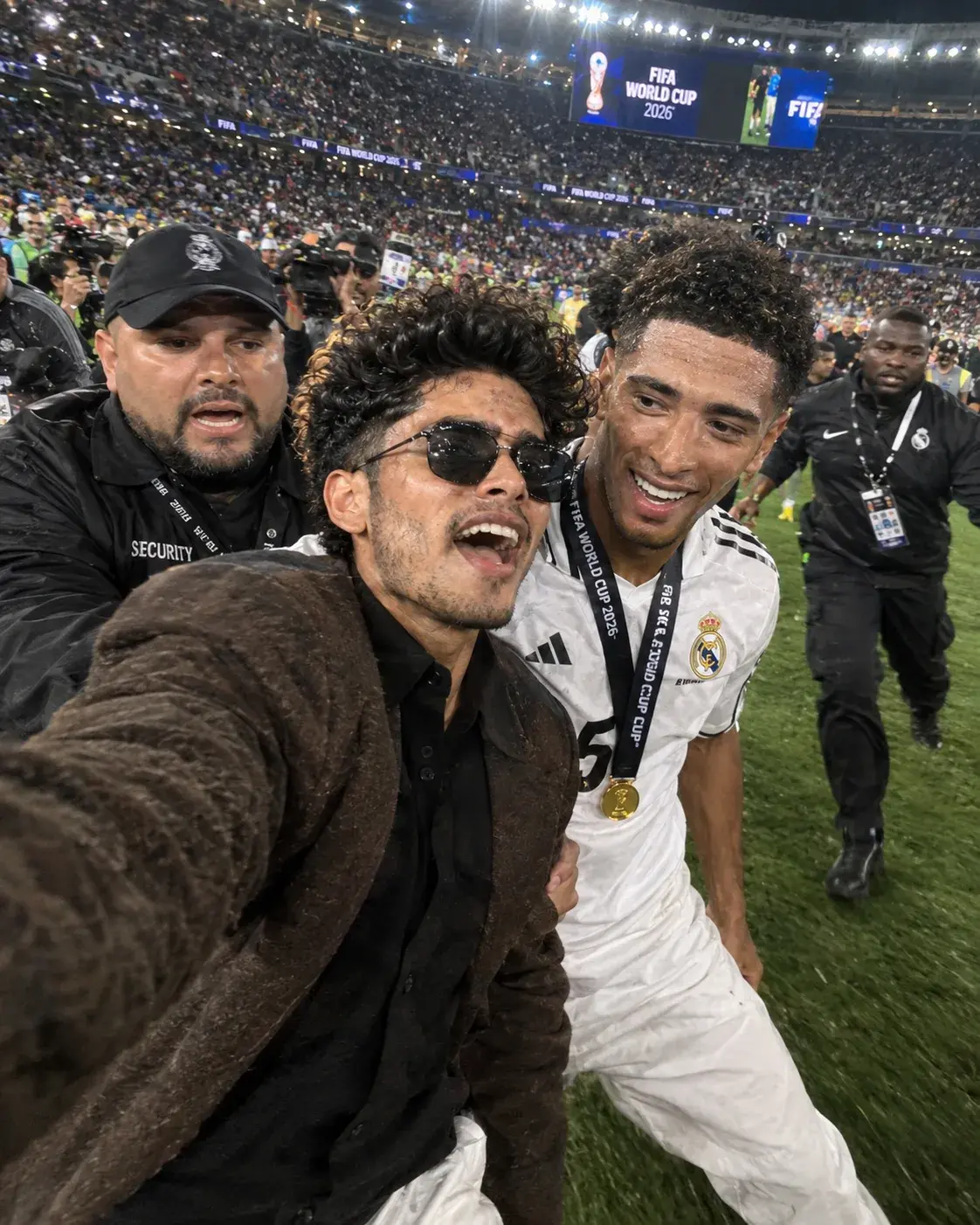 Ultra Realistic Selfie Captured During A Chaotic Fifa World Cup